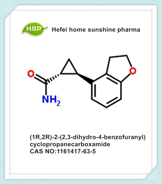 (1R, 2R) -2- (2,3-dihidro-4-benzofuranil) ciklopropānkarboksamīds CSA 1161417-63-5