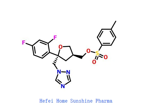 (5R-cis)-toluēn-4-sulfoskābe 5-(2,4-difluorfenil)-5-(1H-1,2,4-triazol-1-il)metiltetrahidrofurān-3-ylmetilesteris CAS 149809-43-8