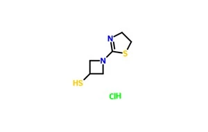3-azetidinethiol, 1-(4,5-dihidro-2-tiazolils)-, monohidrohlorīds CAS 179337-57-6