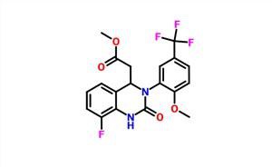 4-kvinazolīnsetiticacīds,8-fluors-1,2,3,4-tetrahidro-3-[2-Metoksi-5-(trifluoretilēts)fenils]-2-okso-, metilesteris CAS 917389-21-0