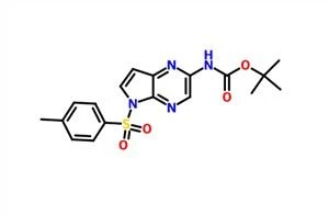 Tert-butil-5-tosil-5H-pirrolo[2,3-b]pirazīns-2-karbarbamāts CAS 1201187-44-1
