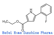 1H-pirola-3-karbonskābe, 5-(2-fluorfenil)-, etilesteris CAS 881674-06-2